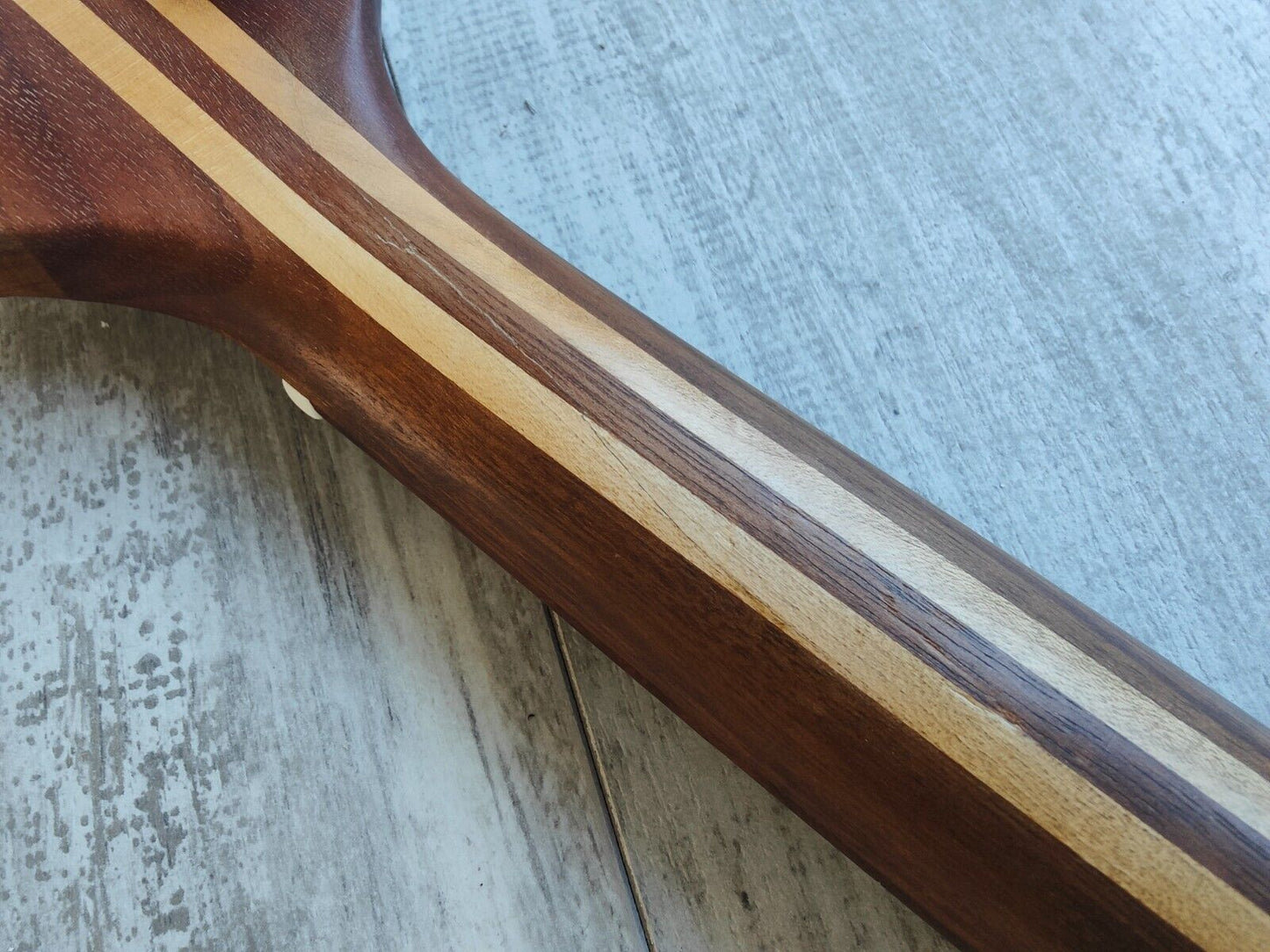 1990's Aria Pro II Neckthrough Bass (Stained Brown/Natural)