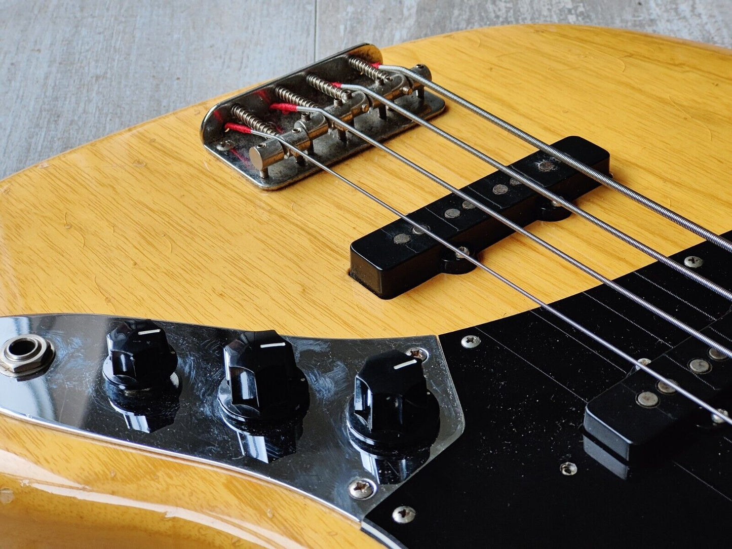 1980's ESP Navigator Japan Custom Order 70's Reissue Jazz Bass (Natural)