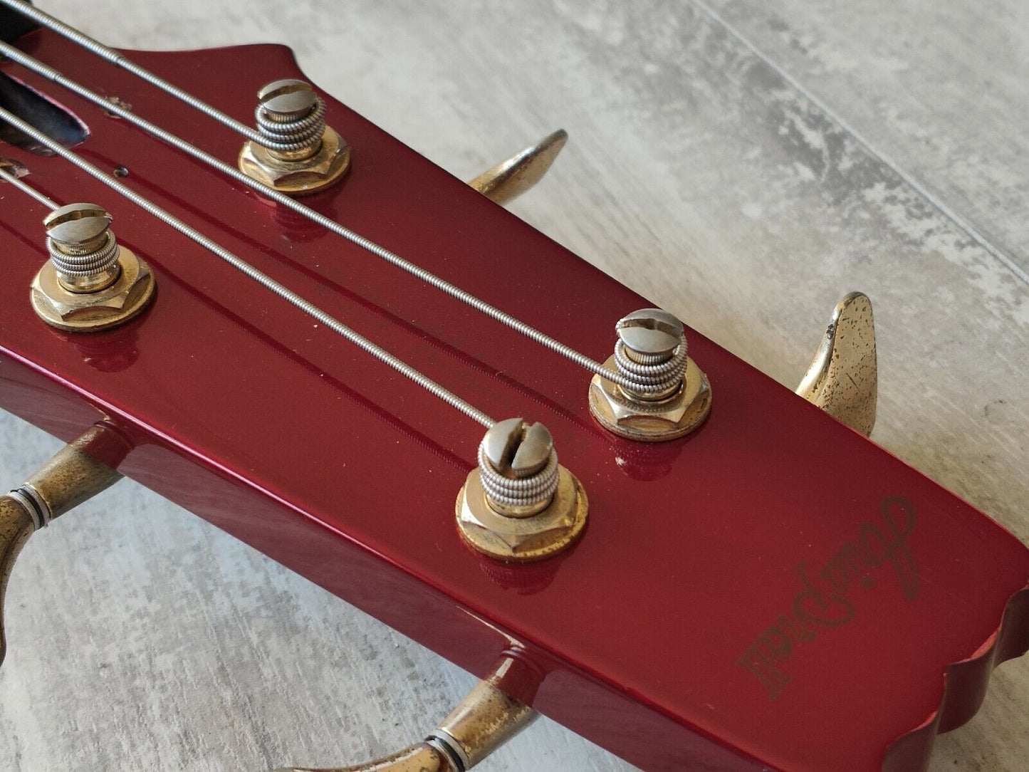 1983 Aria Pro II Japan SB Elite-II Electric Bass (Deep Red Metallic)