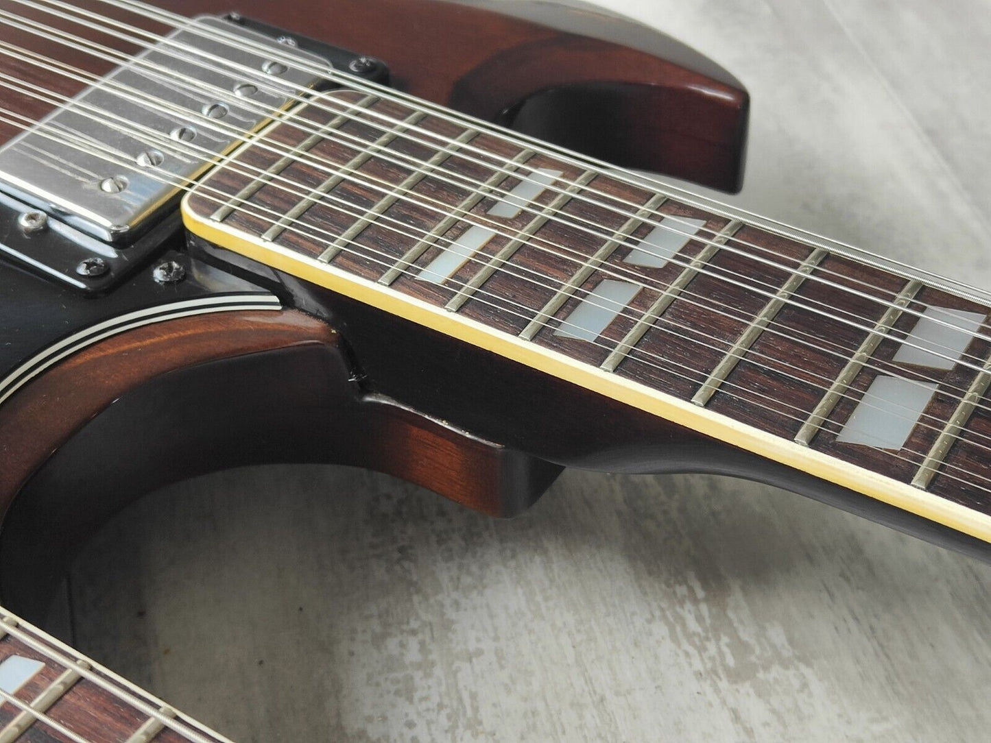 1970's Japanese EDS-1275 Style 6/12 Doubleneck SG (Walnut Brown)