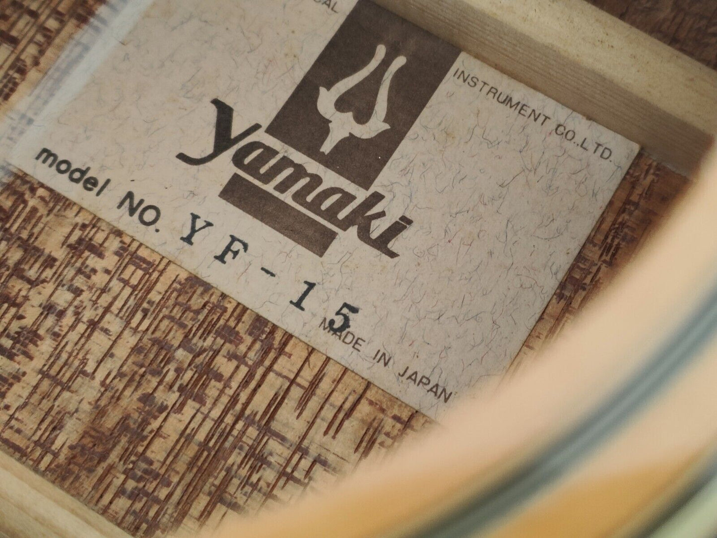 1970's Yamaki YF-15 Japanese Vintage Acoustic Guitar (Natural)