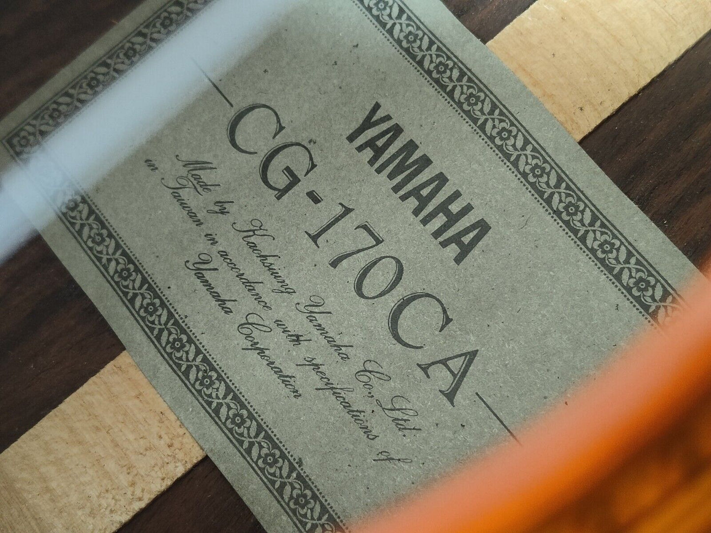 1990's Yamaha CG-170CA Classical Nylon String Acoustic Guitar (Solid Top)