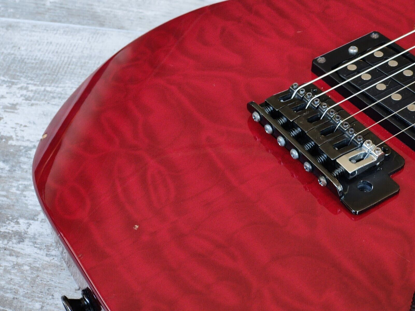 1996 Charvel Japan MyG Dinky Superstrat (Red Quilt)