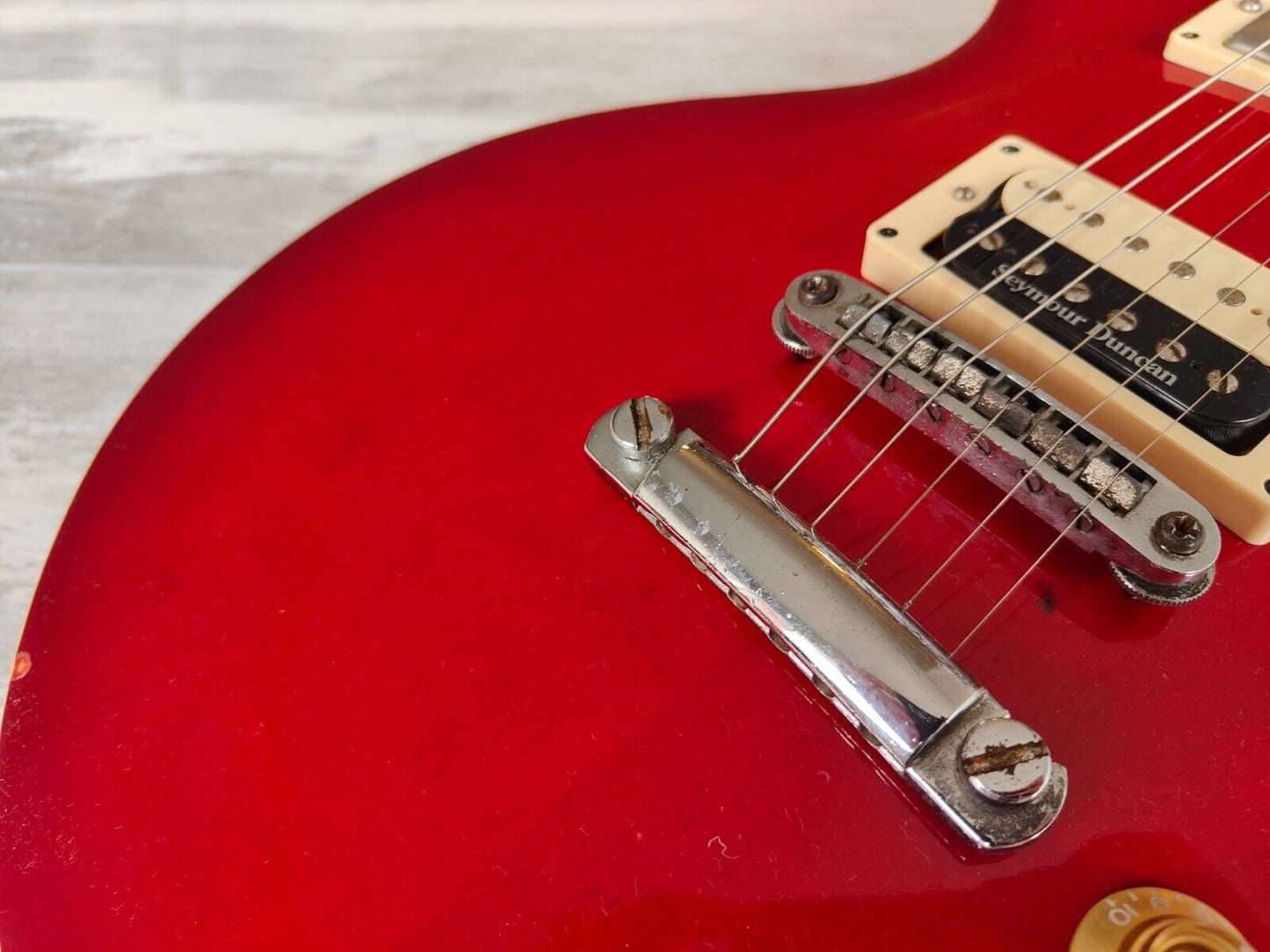 1976 Greco Japan EG-700 Les Paul Standard (Refinished Transparent Red)