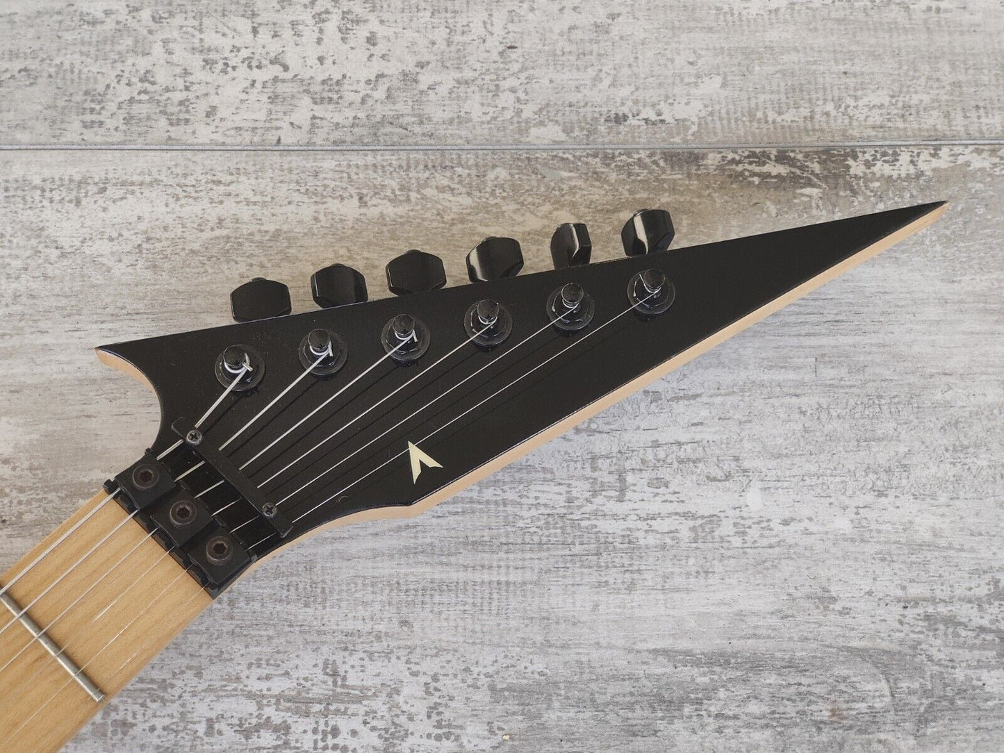 1980's ZEP-II FAZ-110 "Flying A" V Style Takamizawa Artist Model Guitar (Black)