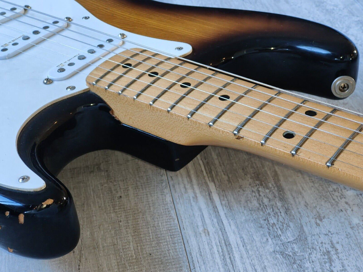 1978 Aria Pro II Japan ST-500 Strikin' Sound Stratocaster (Brown Sunburst)