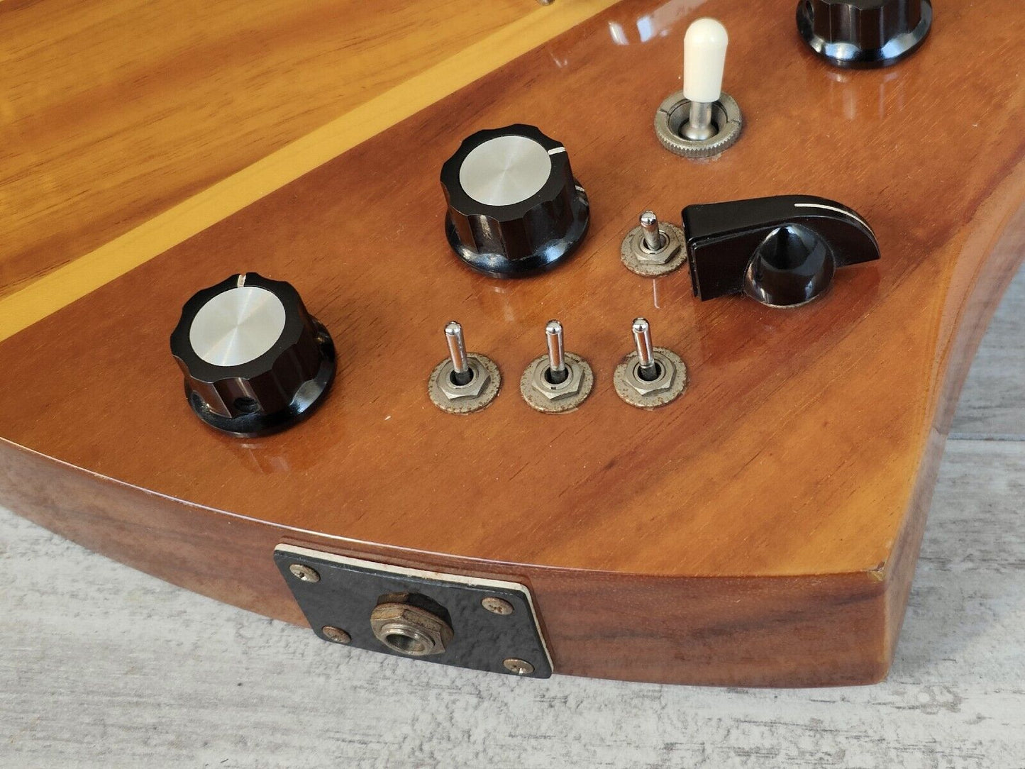 1980 Greco Japan BC-1800 Custom Order Neckthrough Mockingbird (Natural Koa)