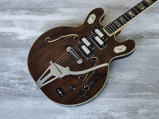 1967 Ibanez Japan Stereo Hollowbody Electric Guitar (Brown)