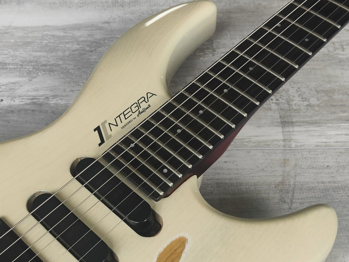 1988 Aria Pro II IG-CST Integra Series Custom Guitar (Aged White)