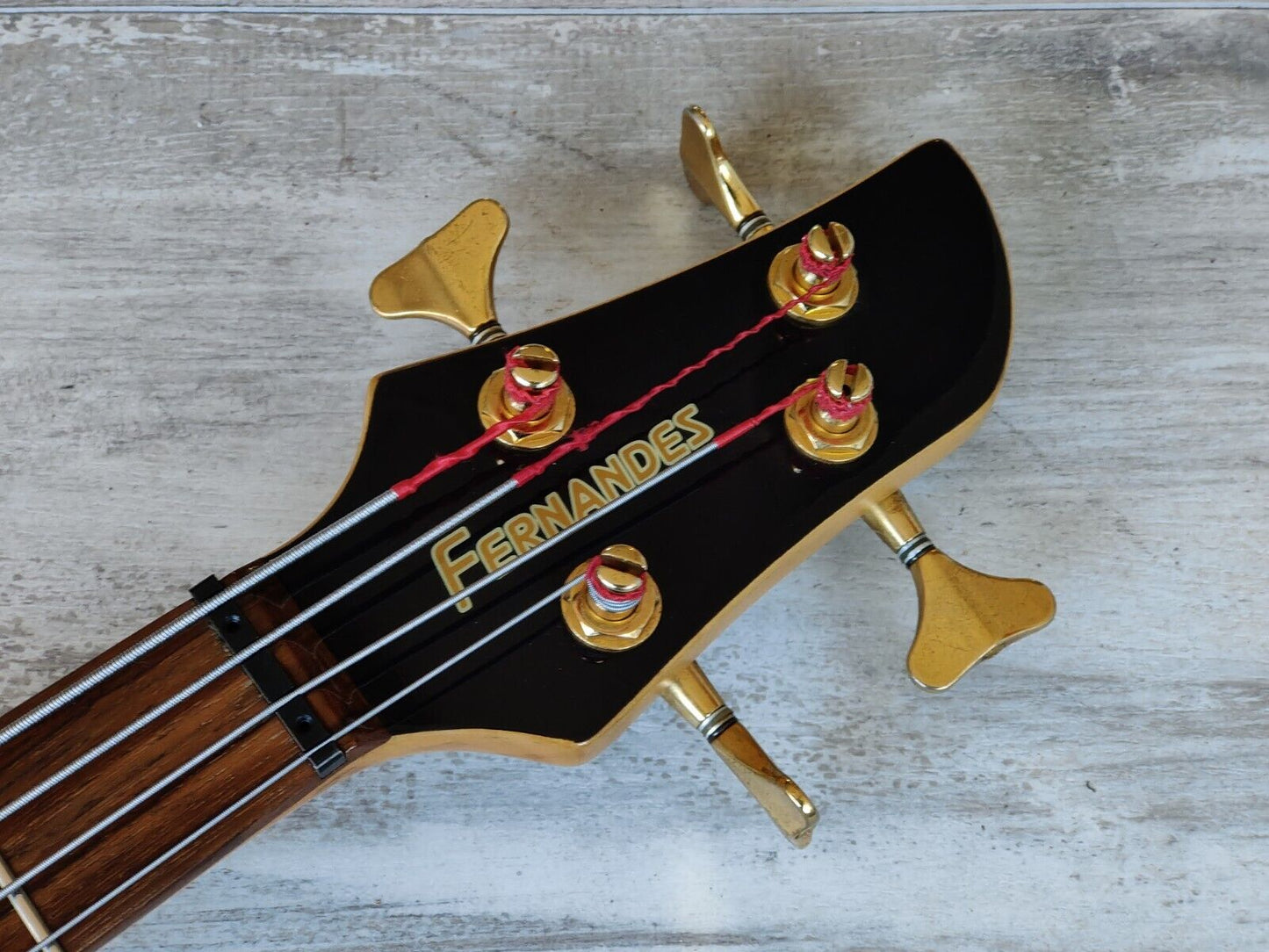 1990's Fernandes Japan FRB-75 Active Revolver Bass (Transparent Purple)