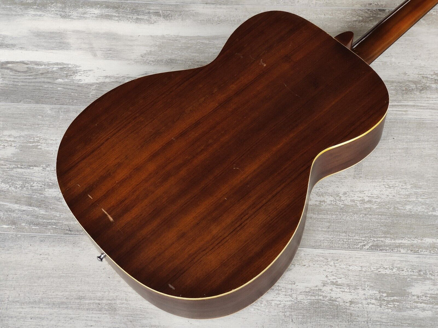 1970's Maruha Japan F-120M Acoustic Guitar w/Teisco GM-25 Pickup (Natural)