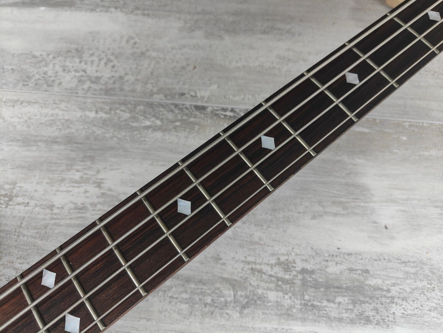 1990 Fernandes Japan MB-65 Mockingbird Bass w/Bartolini's (Black)