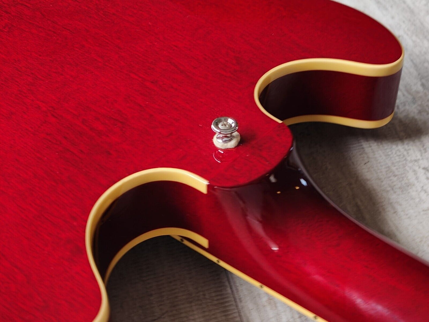 2012 Aria Pro II Japan TA-DOMINO Titan Series Semi Hollowbody (Cherry  Red)