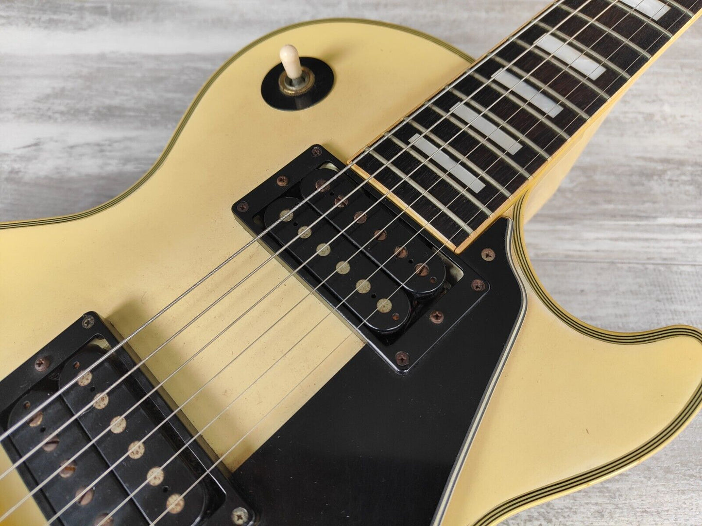 1989 Burny Japan RLC-60 Les Paul Custom (White)