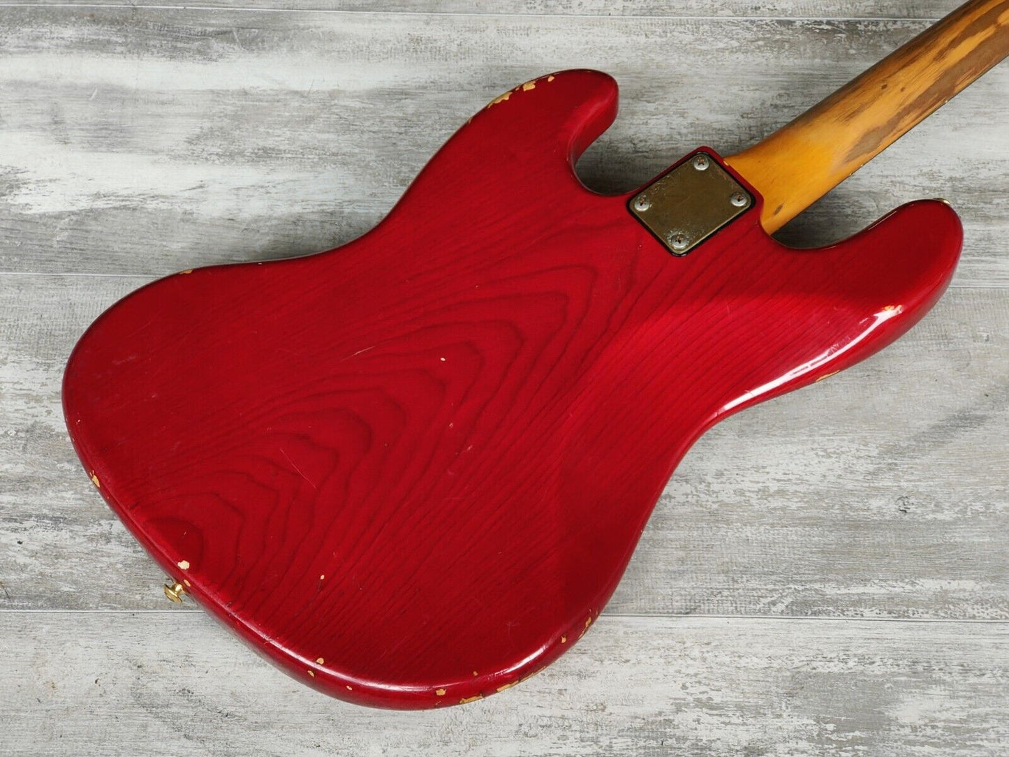 1980's Moon Japan Custom Order Jazz Bass (Transparent Red)