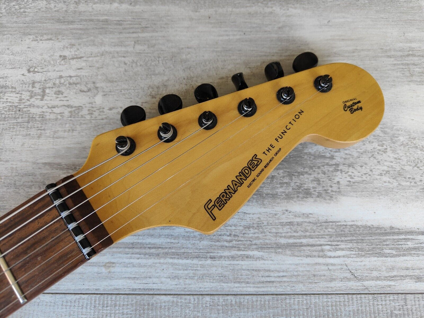 1992 Fernandes Japan FST-95S Superstrat w/Sustainer (Violin Sunburst)