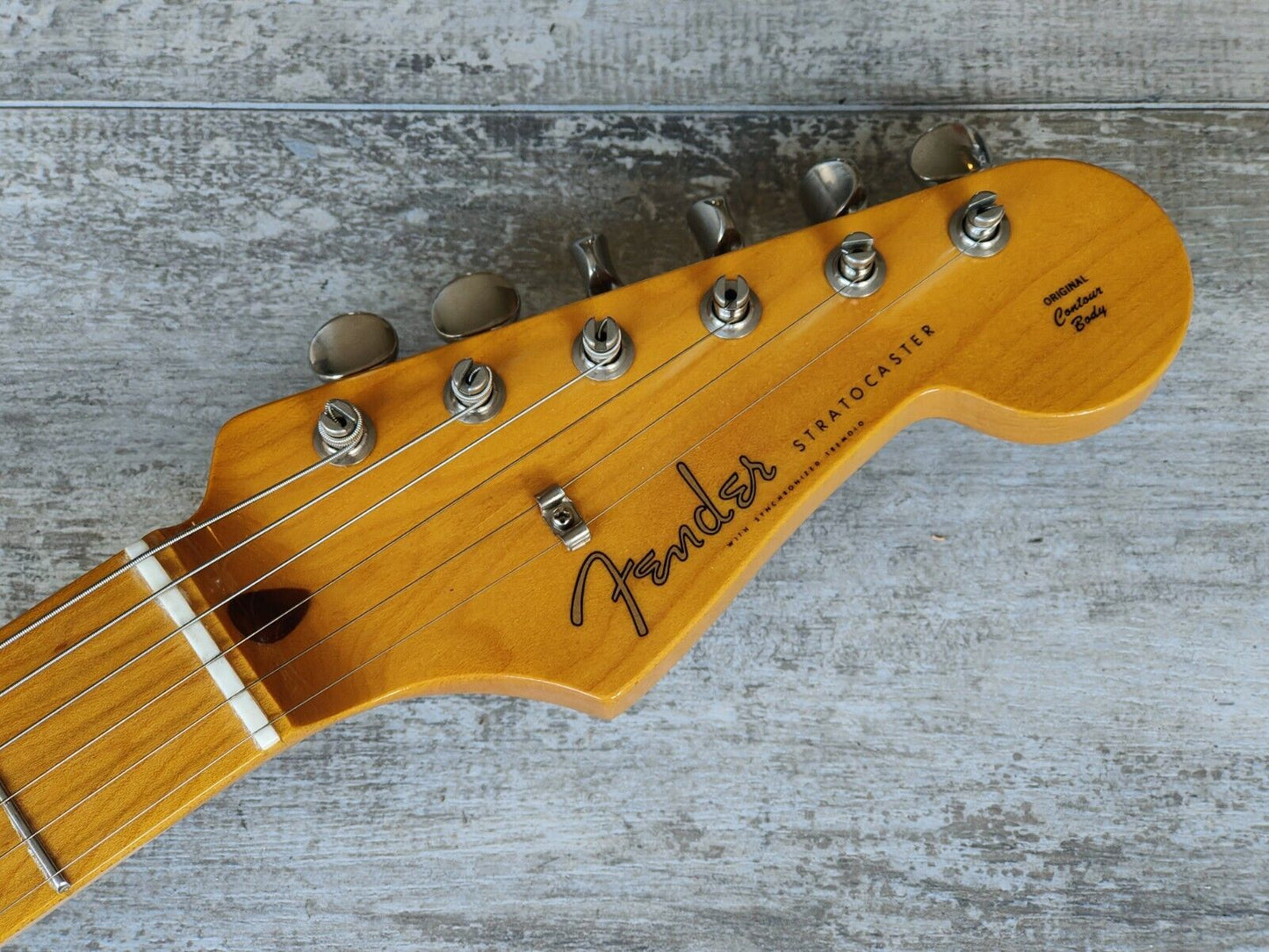 1990's Fender Japan '57 Reissue Stratocaster (Refinished Sparkle Red)