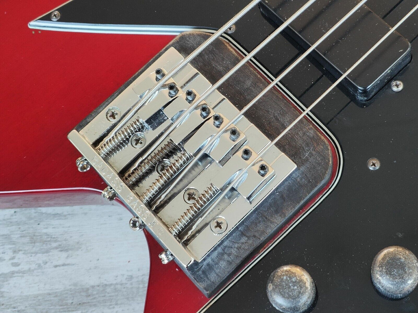 1988 Greco Japan FVB-75 Flying V Bass (Cherry Red)