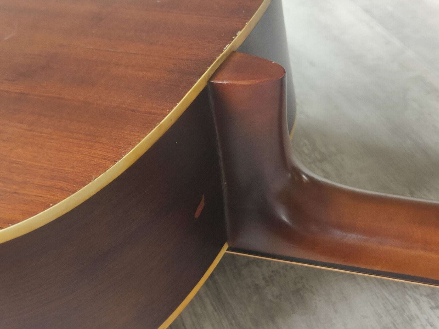 1970's Maruha Japan F-120M Acoustic Guitar w/Teisco GM-25 Pickup (Natural)