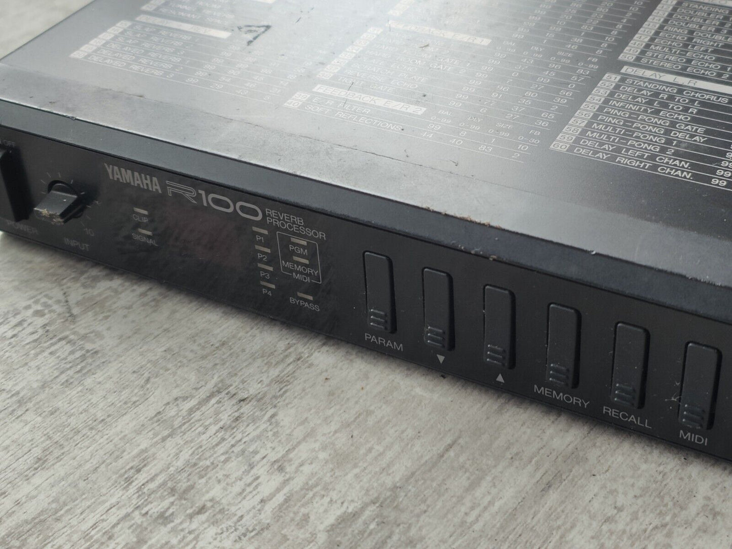 Yamaha R100 Reverb Processor
