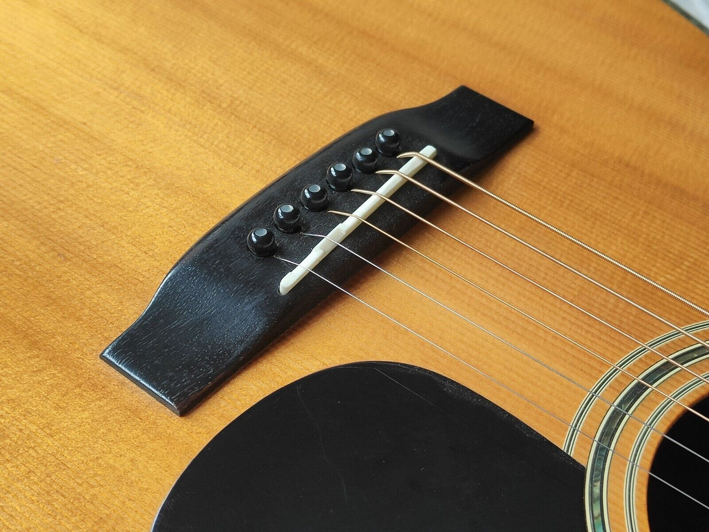 1980's Morris Japan W-40 Acoustic Guitar (Natural) W/Case