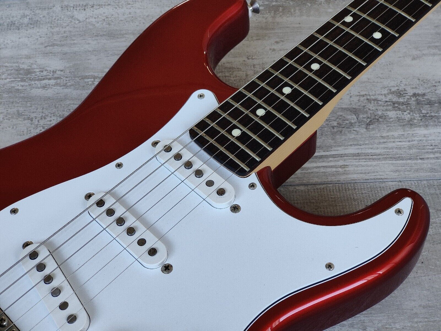 2016 FGN (Fujigen Japan) JST-6R J Standard Stratocaster (Candy Apple Red)