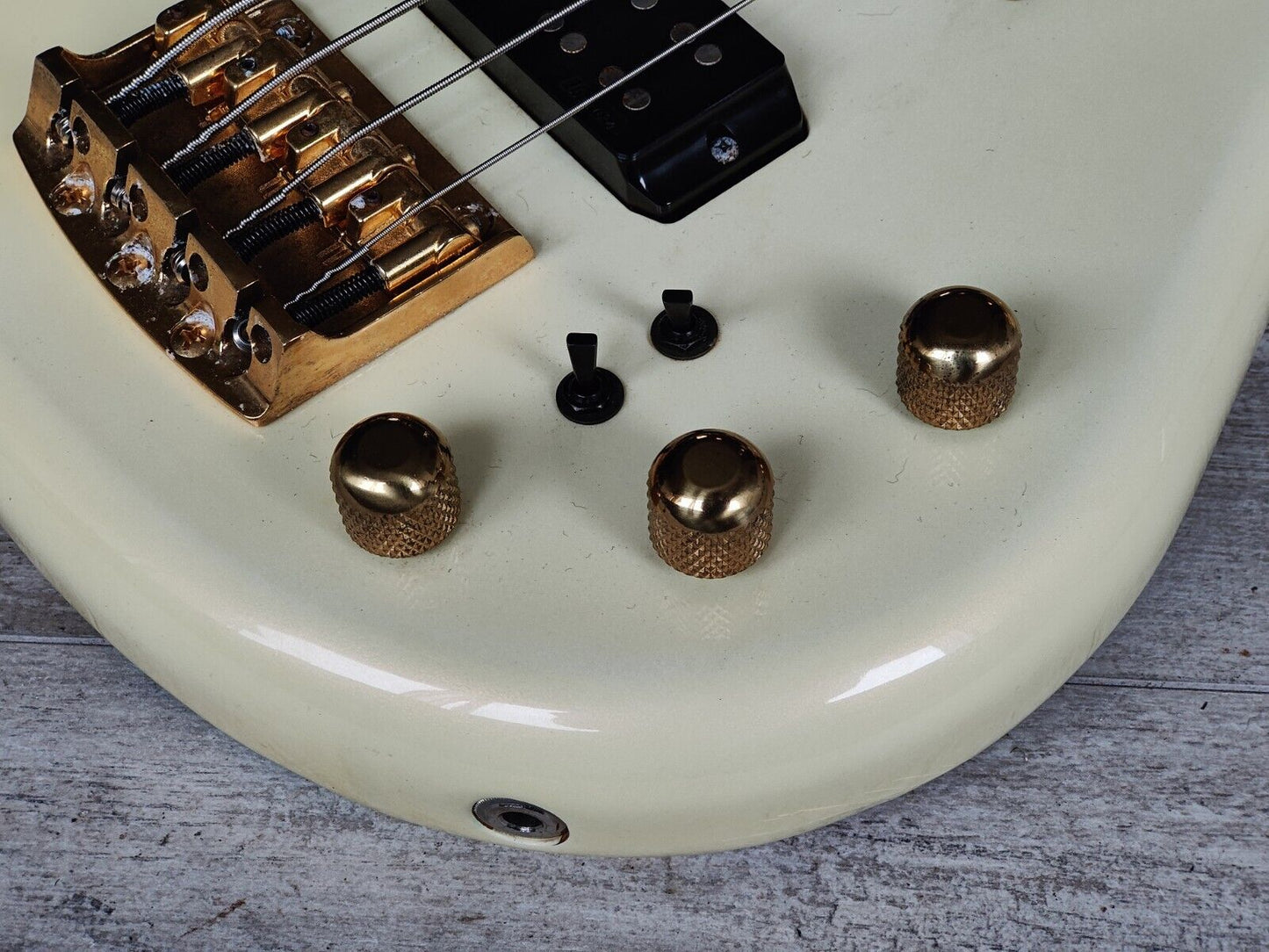 1987 Ibanez Japan RB835 Roadstar II Bass Guitar (Crystal Pearl White)