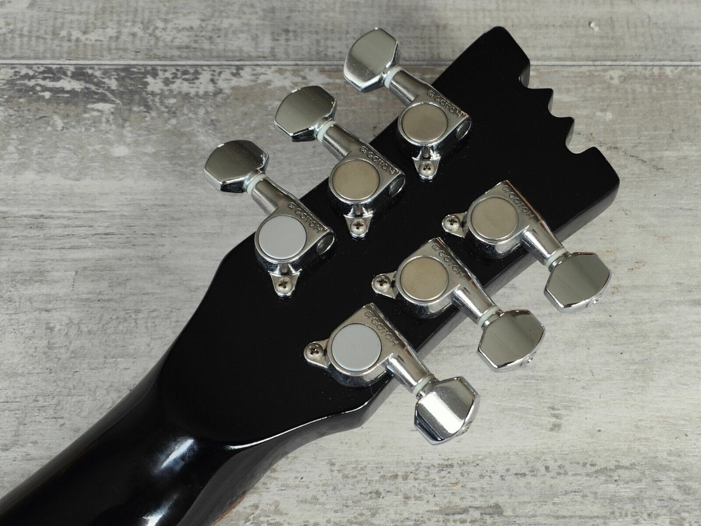 1990's Mini Mosrite Octave Guitar (Black)