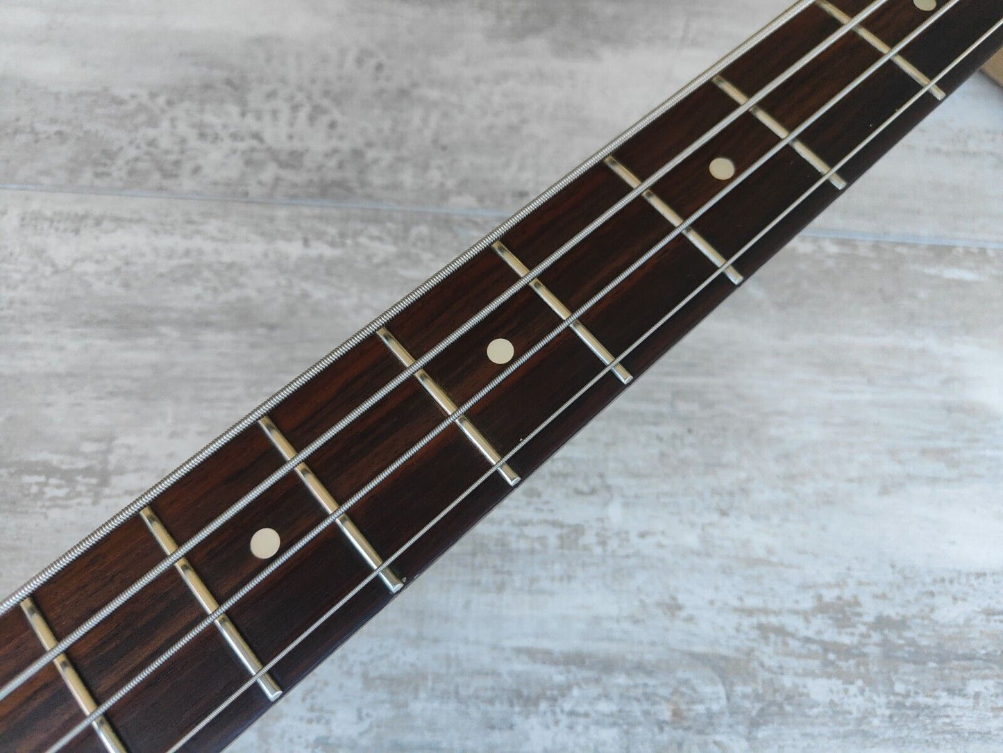 1989 Greco Japan EB-65 SG Double Cutaway Bass (Vintage White)