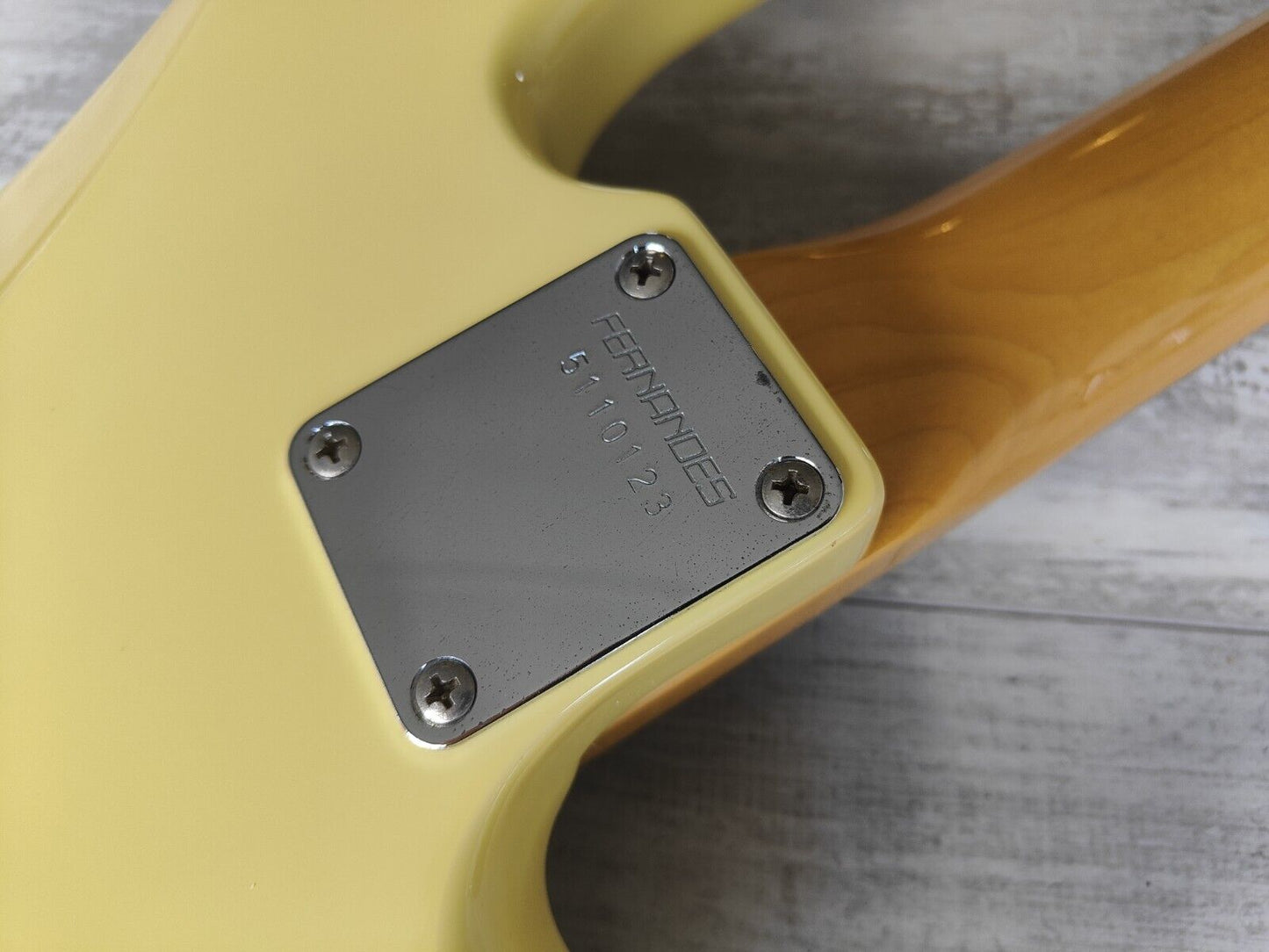 1985 Fernandes Japan FPB-40L Left Handed Precision Bass (White)