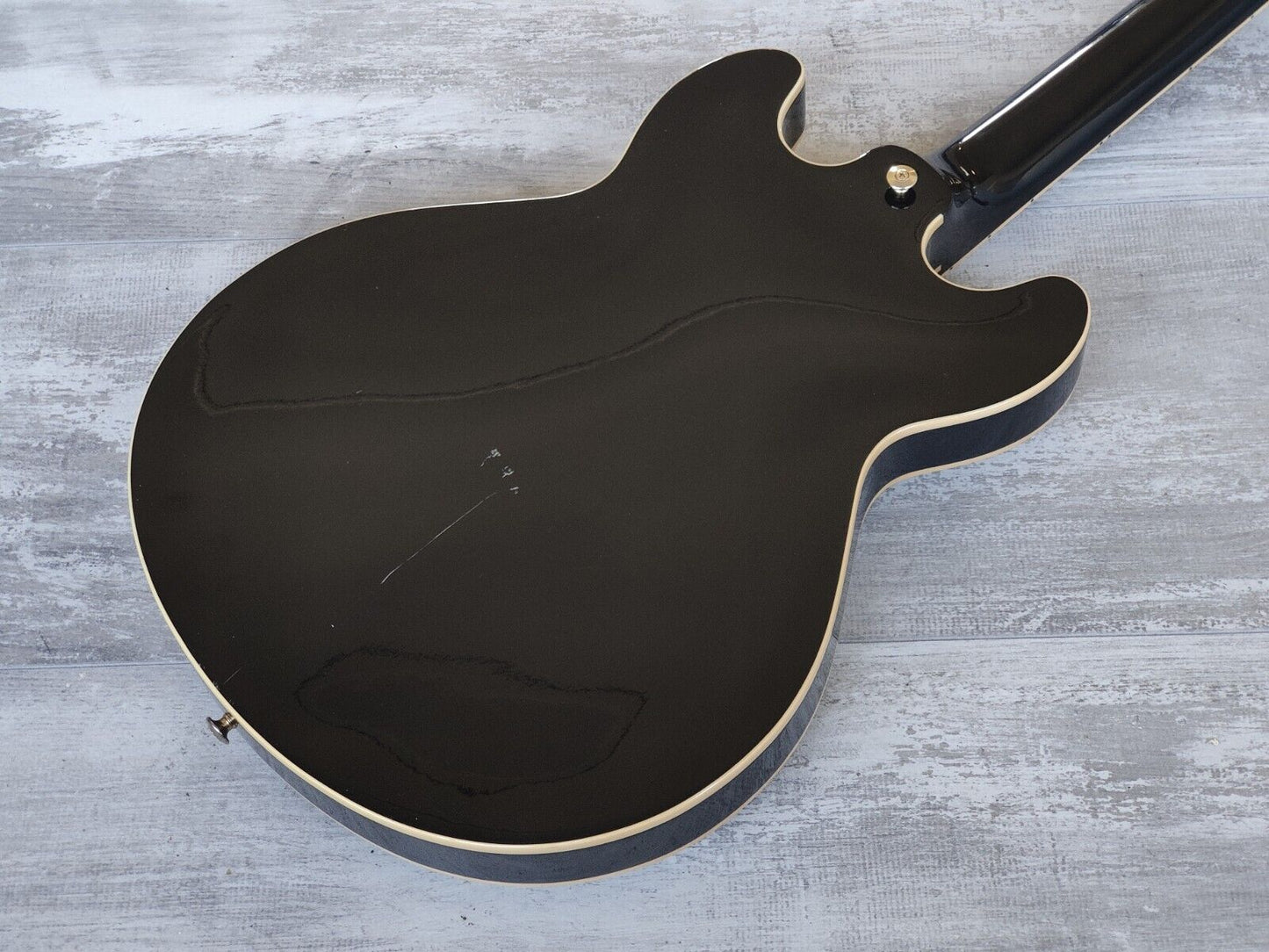 1988 Yamaha Japan SAS-II Semi Hollowbody Electric Guitar (Black)