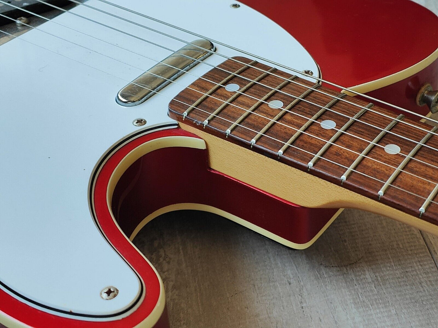 2003 Fernandes Japan TE-1 '62 Reissue Bound Telecaster (Candy Apple Red)