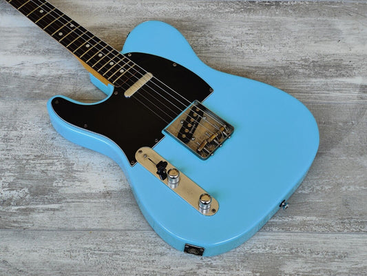 1986 Fender Japan TL72-55 LH '72 Reissue Left Handed Telecaster (Daphne Blue)