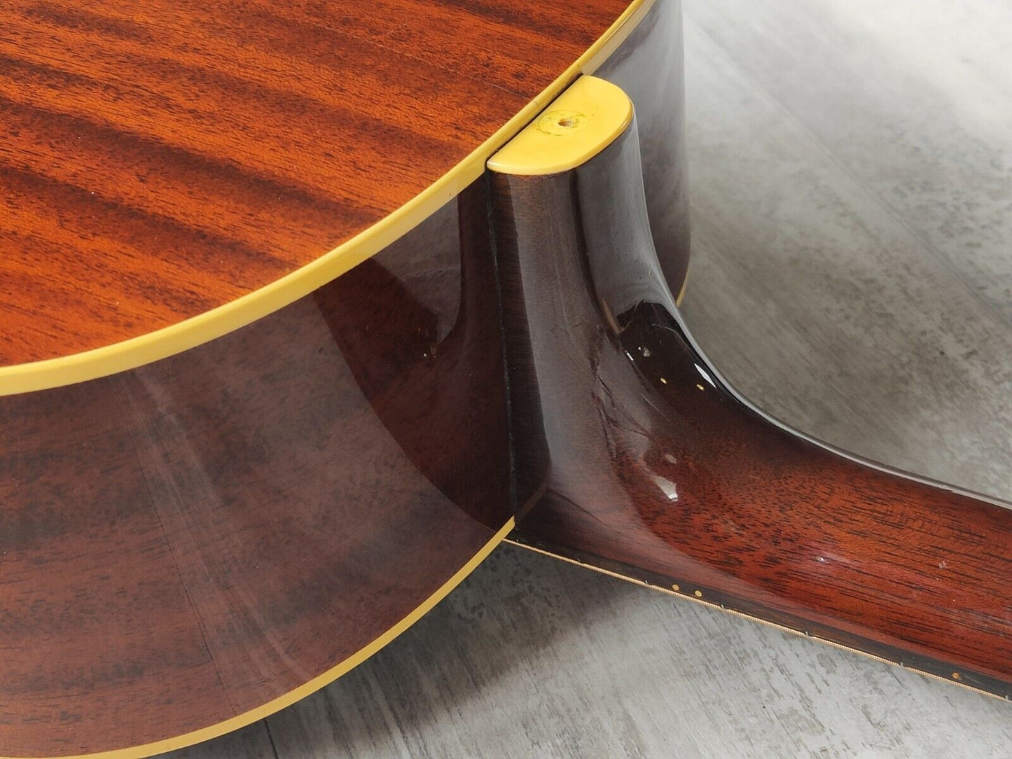 1980 Burny Japan BJ-100 Vintage Acoustic Guitar (Brown Sunburst)