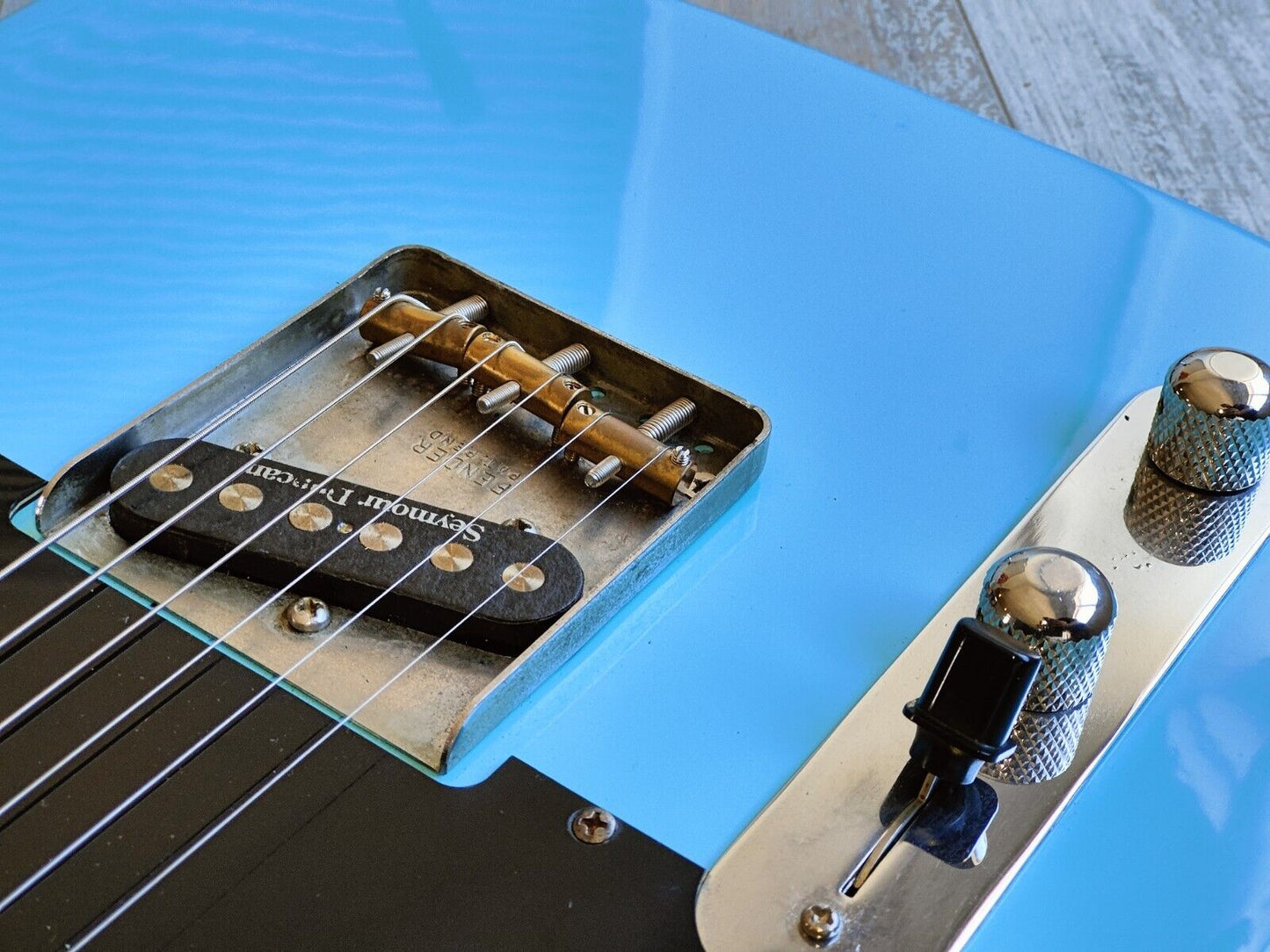 1986 Fender Japan TL72-55 LH '72 Reissue Left Handed Telecaster (Daphne Blue)