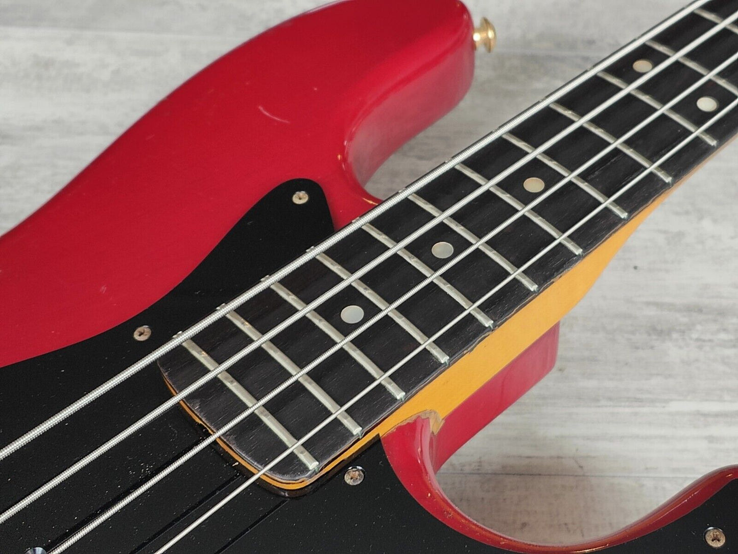 1980's Moon Japan Custom Order Jazz Bass (Transparent Red)
