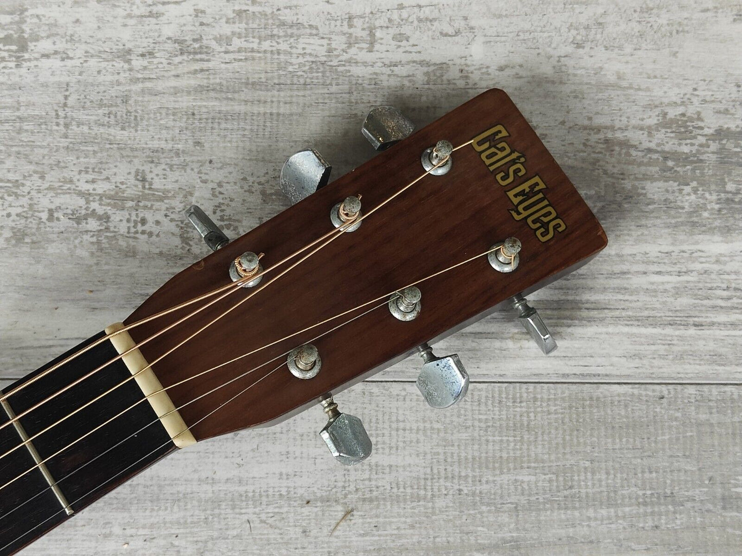 1980's Tokai Cat's Eyes CE-180 Vintage Acoustic Dreadnought Guitar (Natural)