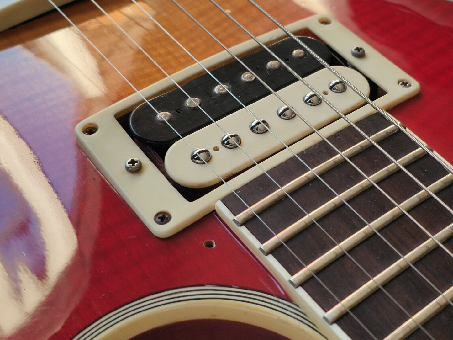 1986 Burny RSC-80 Les Paul Custom Supreme (Cherry Sunburst)