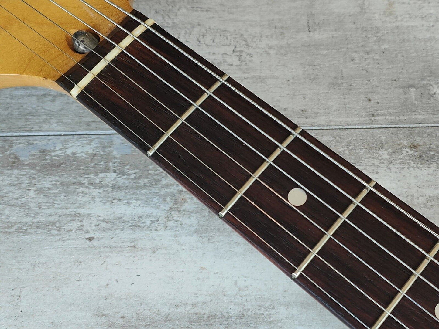 1986 Fender Japan ST72-55 LH Left Handed '72 Reissue Stratocaster (White)