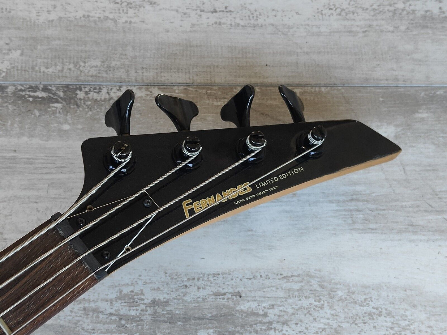 1990's Fernandes PJ-60 Electric Bass Guitar (Black)