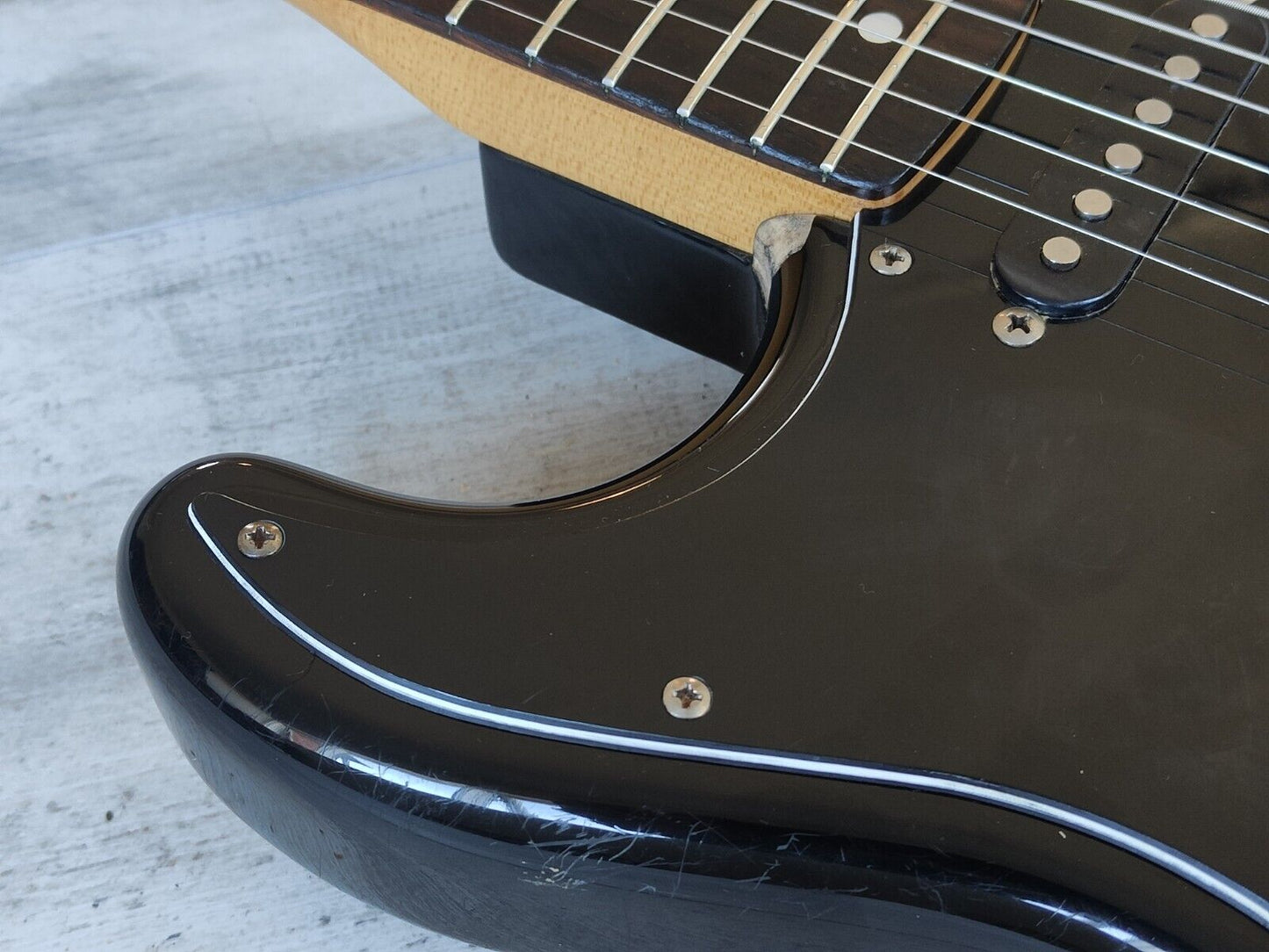 1986 Fender Japan ST72-55 LH Left Handed '72 Reissue Stratocaster (Black)