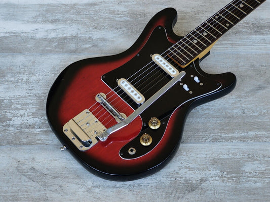 1960's Rokkomann Japan EG-2 Vintage Guitar (Red Sunburst)
