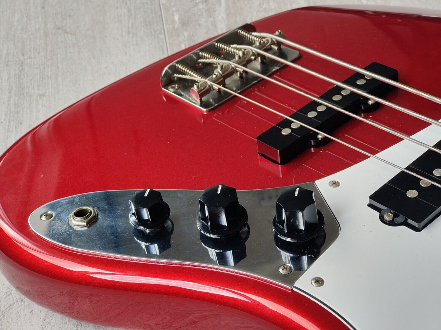 2010 Fender Japan JB-STD/PJ PJ Jazz Bass (Candy Apple Red)