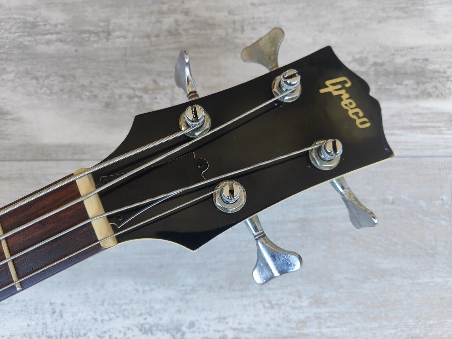 1989 Greco Japan EB-65 SG Double Cutaway Bass (Vintage White)