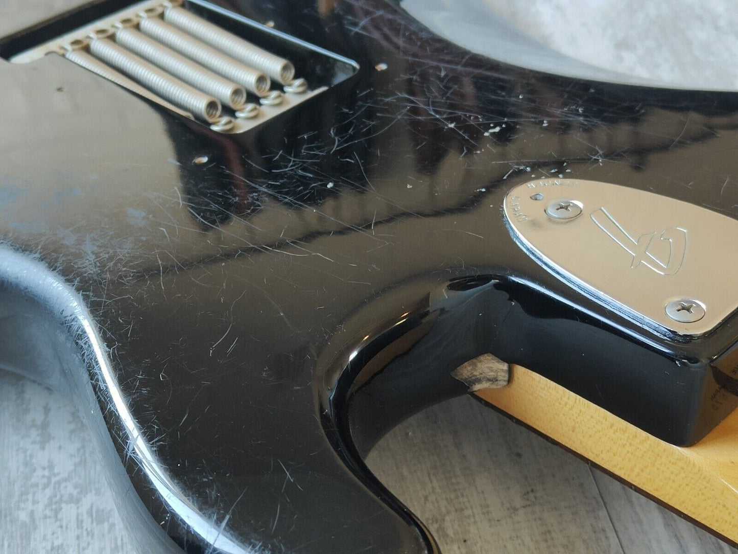 1986 Fender Japan ST72-55 LH Left Handed '72 Reissue Stratocaster (Black)