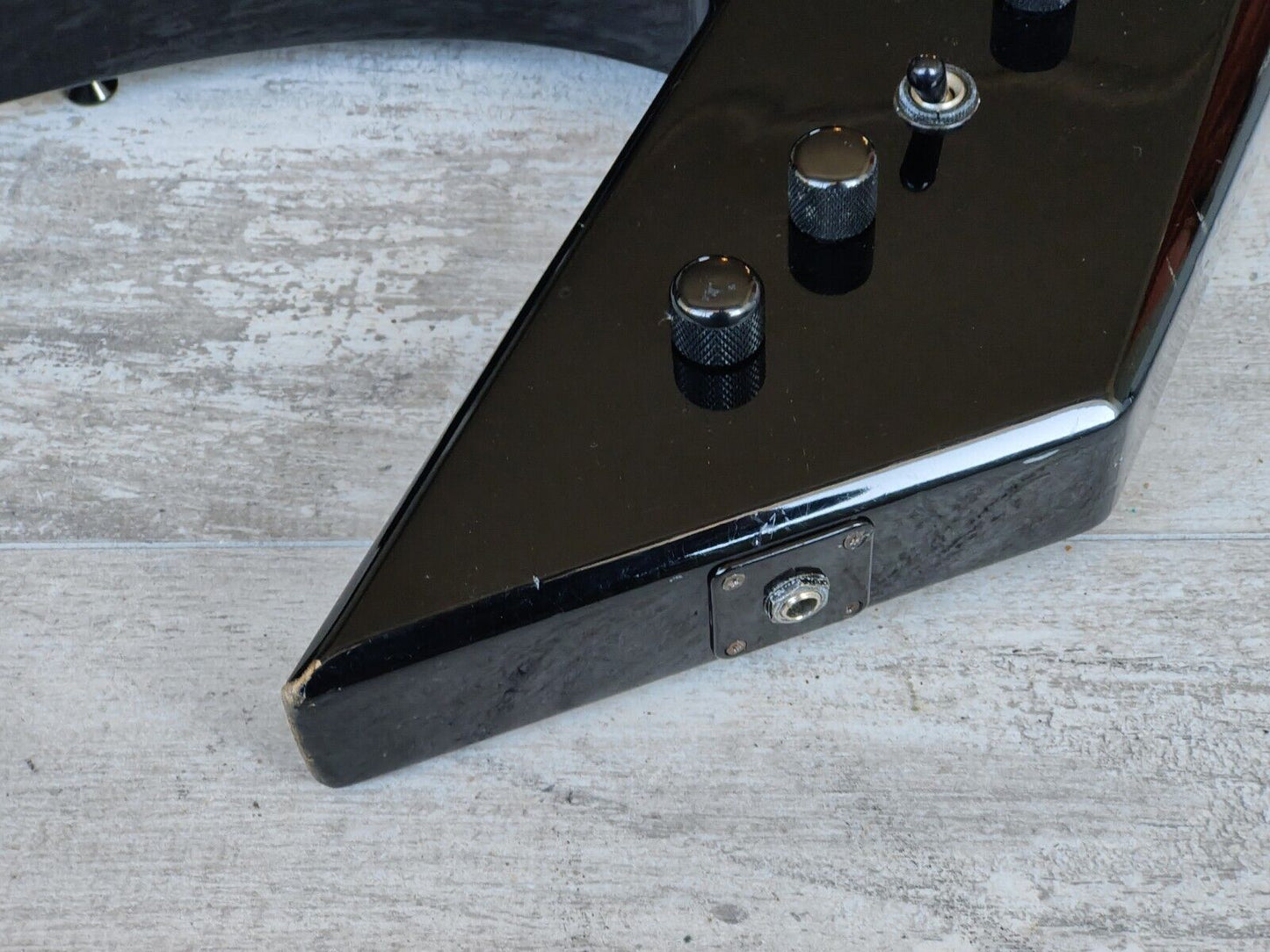 1993 BC Rich Japan NJ Series Warlock w/Floyd Rose & Reverse Headstock (Black)