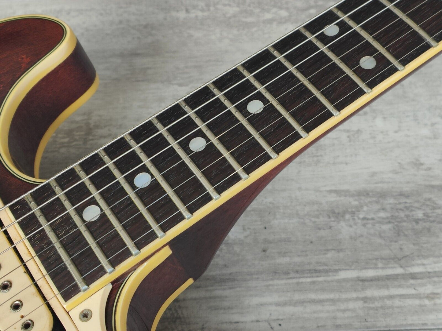 1982 Aria Pro II Japan TA-70 Titan Series Semi Hollowbody (Twilight Red)