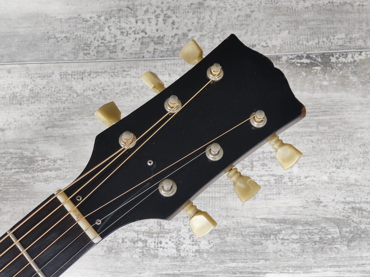 1980 Burny Japan BJ-100 Vintage Acoustic Guitar (Brown Sunburst)