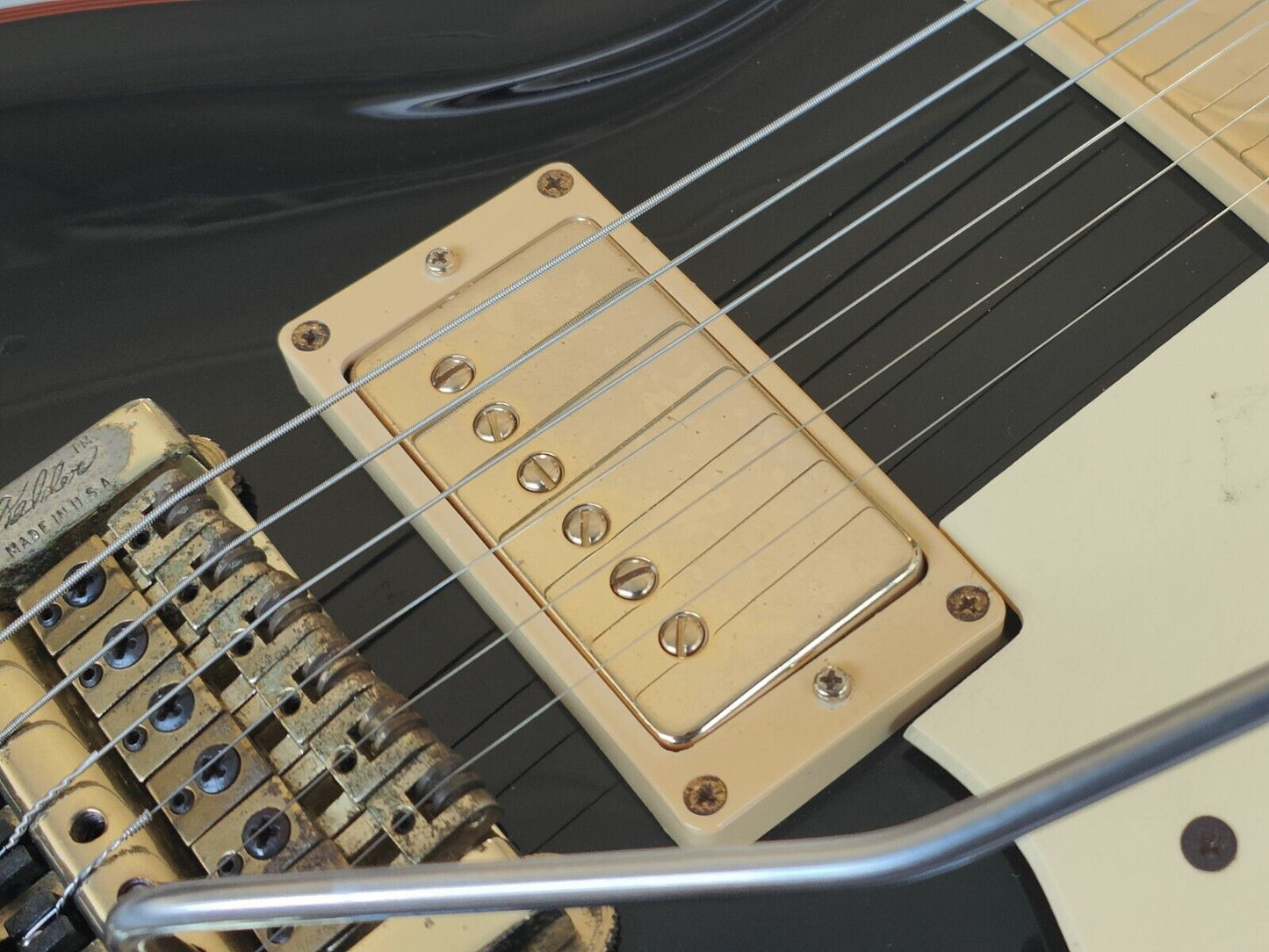 1982 Aria Pro II (Matsumoku) PE-R100 Single Cutaway w/Kahler (Flash Red)