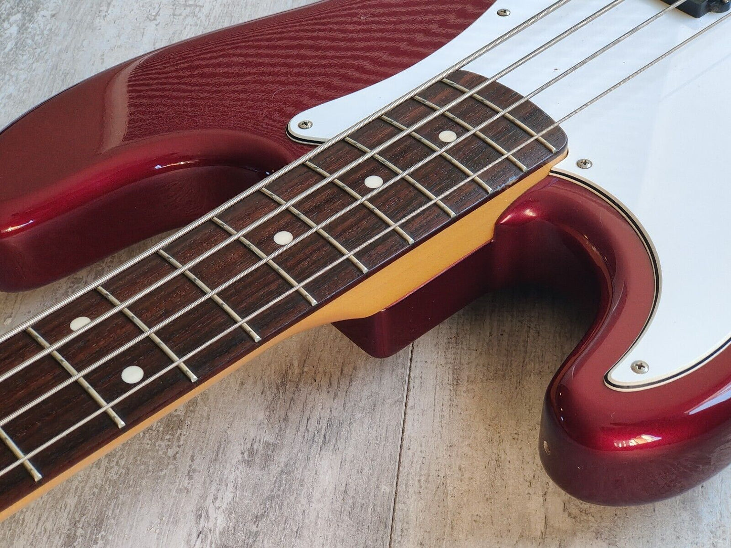2006 Fender Japan PB62 '62 LH Left Handed Precision Bass (Old Candy Apple Red)